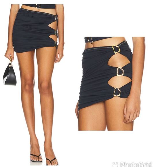 REVOLVE Dresses & Skirts - NEW Ronny Kobo x Reina Olga Ronny Skirt Black Size 2 / Medium